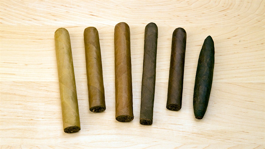 雪茄形狀、大小與顏色